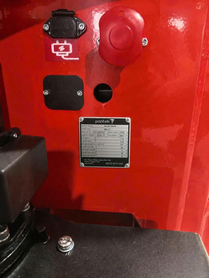 Xe Nâng Tay Điện 3 Tấn Pantek Mn-01 Nguồn 4830 Vah2